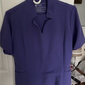 Figs Women Rich Purple Scrub set